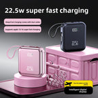 22.5W Fast Charging Power Bank with Built-in Cable