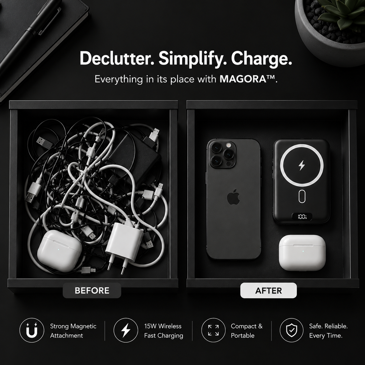 Magora™ | MagSafe Fast Charging Power Bank