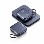 22.5W Fast Charging Power Bank with Built-in Cable